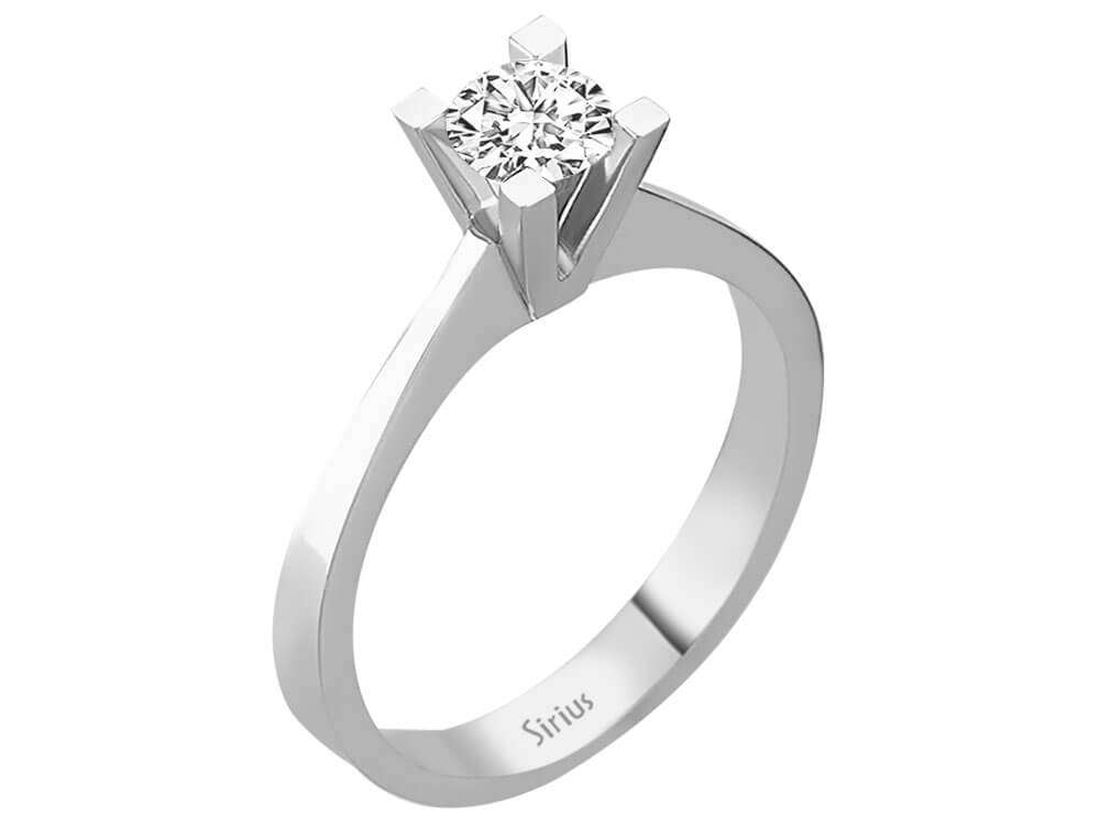 0,50 Karat Diamant Solitär Ring - handgefertigter Diamantschmuck aus Feingold | Sirius Diamant