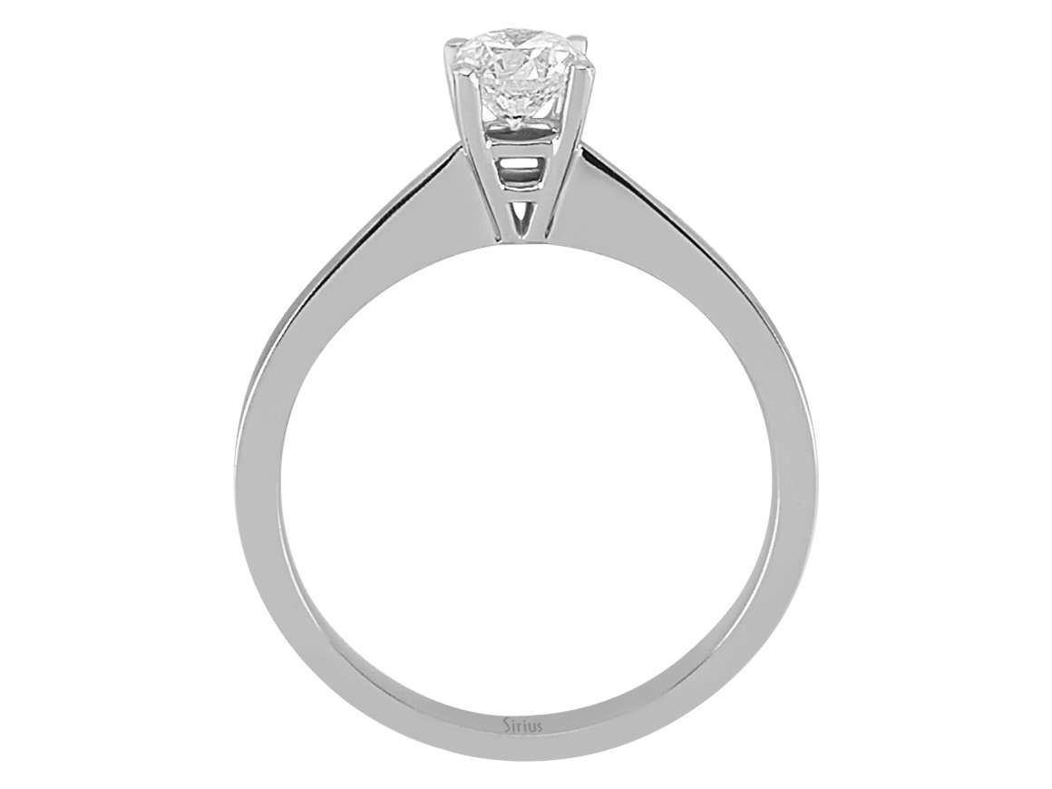 0,54 Karat Diamant Solitär Ring - handgefertigter Diamantschmuck aus Feingold | Sirius Diamant