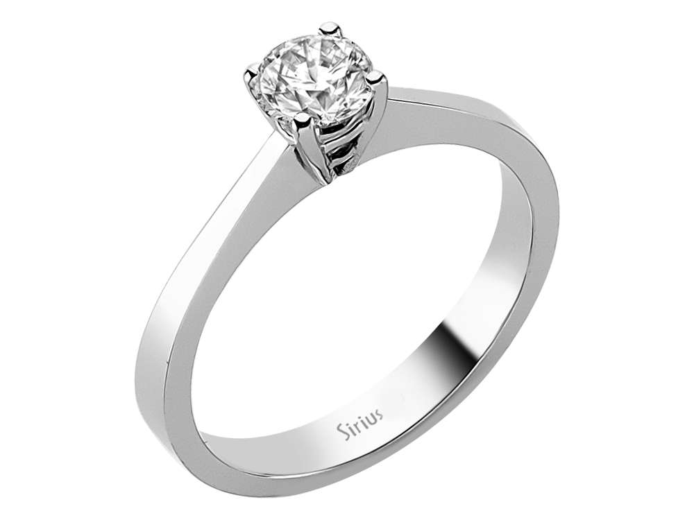 0,54 Karat Diamant Solitär Ring - handgefertigter Diamantschmuck aus Feingold | Sirius Diamant