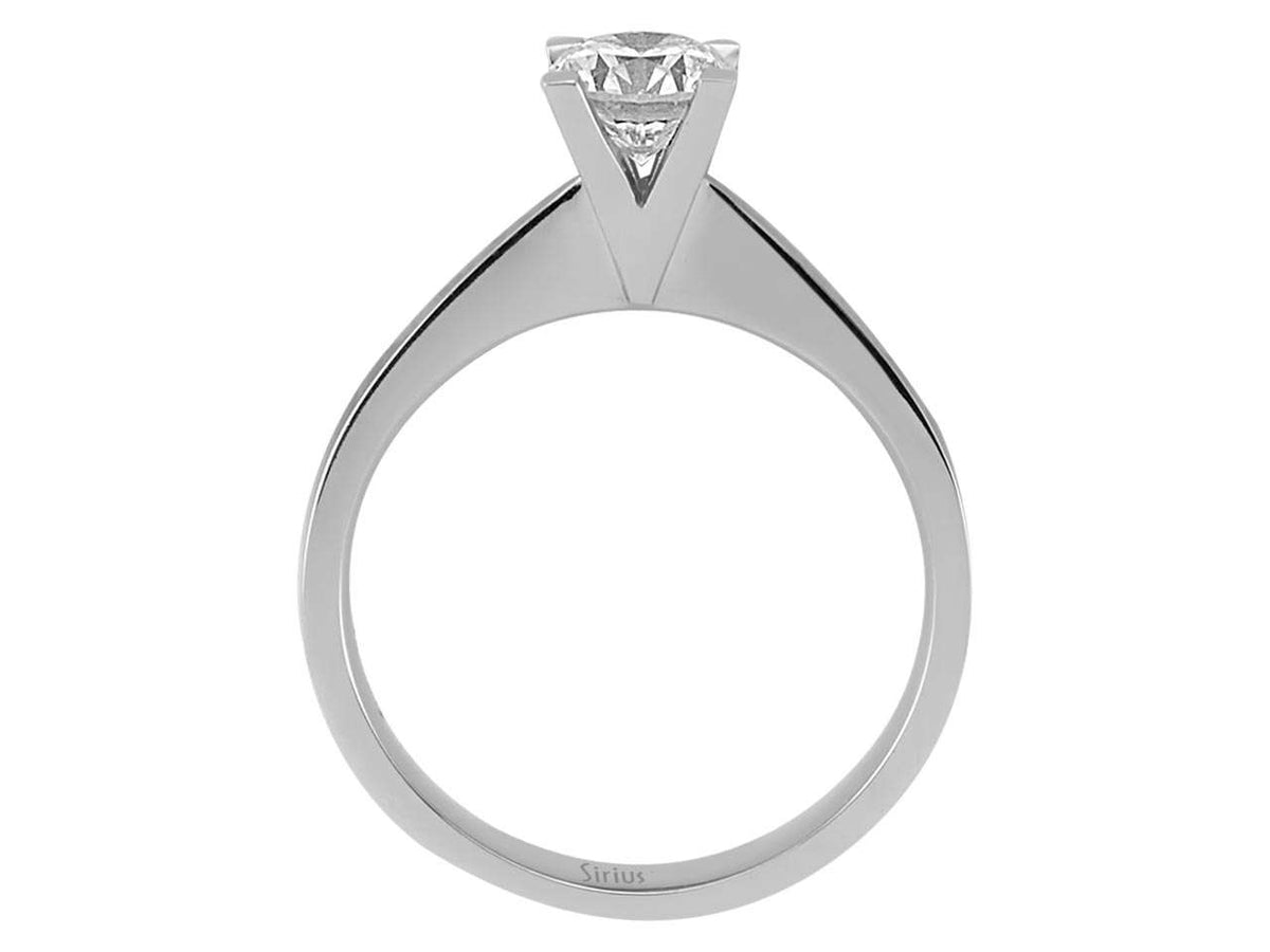0,81 Karat Diamant Solitär Ring - handgefertigter Diamantschmuck aus Feingold | Sirius Diamant