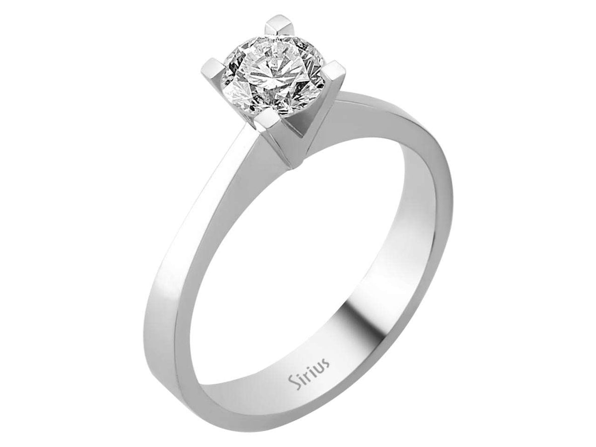 0,81 Karat Diamant Solitär Ring - handgefertigter Diamantschmuck aus Feingold | Sirius Diamant