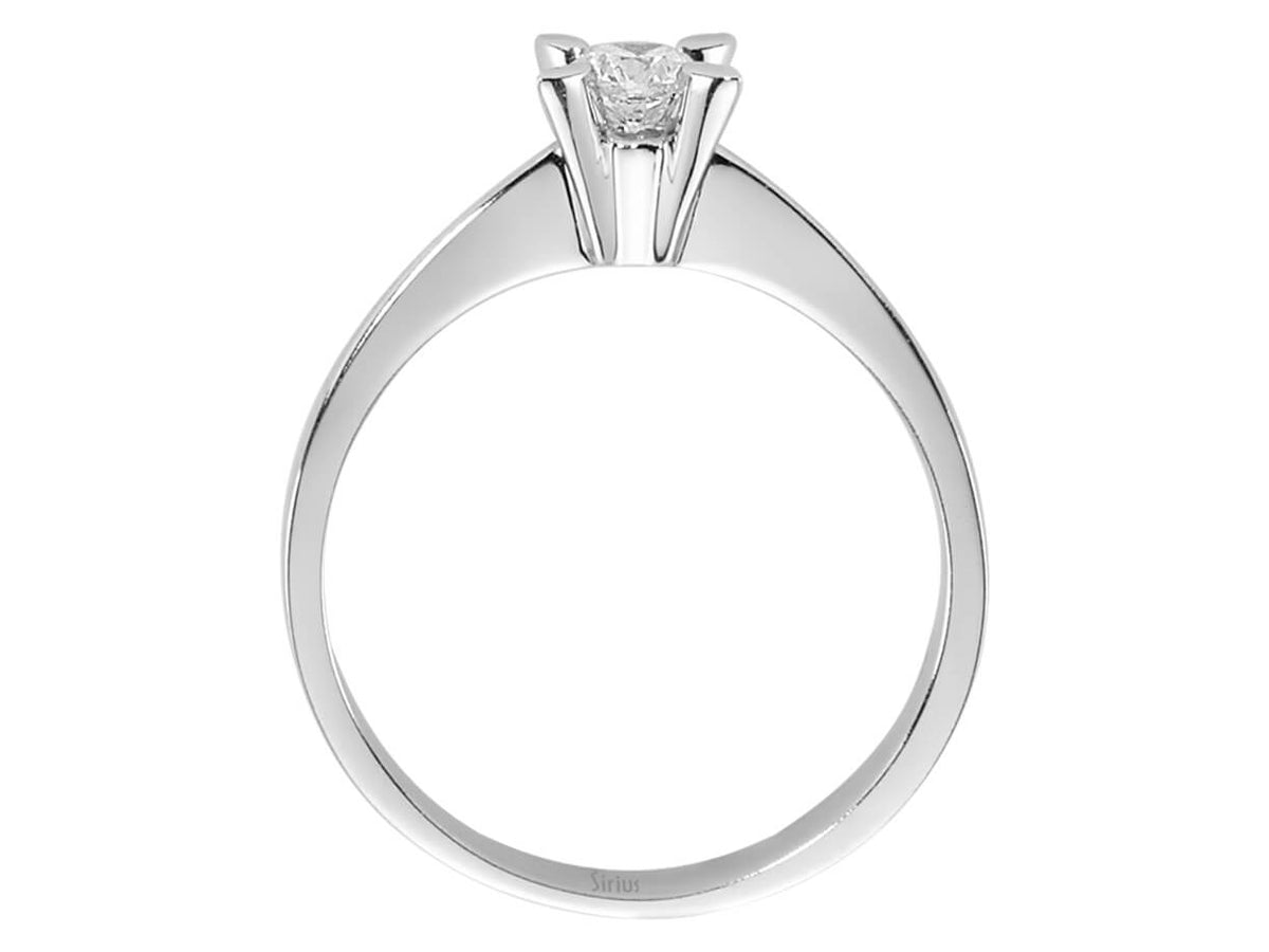 0,22 Karat Diamant Solitär Ring - handgefertigter Diamantschmuck aus Feingold | Sirius Diamant