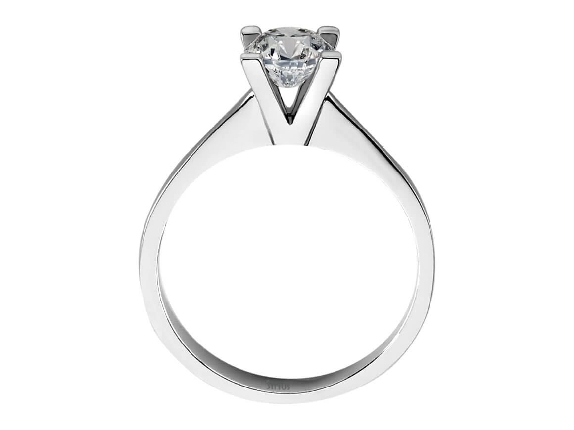 0,90 Karat Diamant Solitär Ring - handgefertigter Diamantschmuck aus Feingold | Sirius Diamant