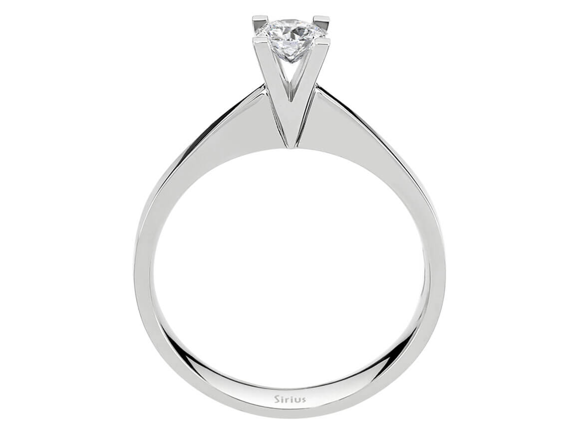 D Farbe 0,33 Karat Diamant Solitar Ring - handgefertigter Diamantschmuck aus Feingold | Sirius Diamant