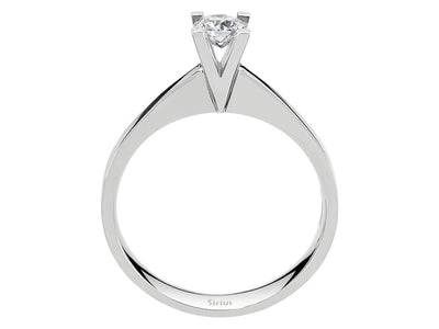 D Color 0.33 Carat Diamond Solitar Ring