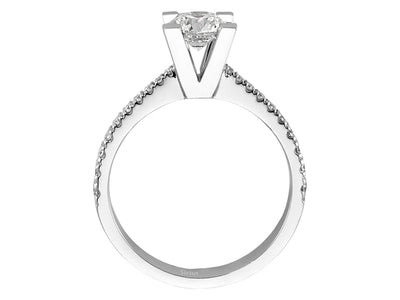1.01 total carat diamond solitaire ring