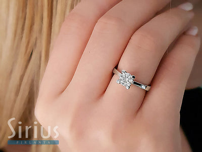 0.66 carat diamond solitaire ring