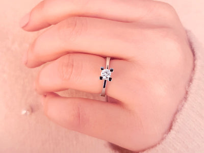 0.29 carat diamond solitaire ring