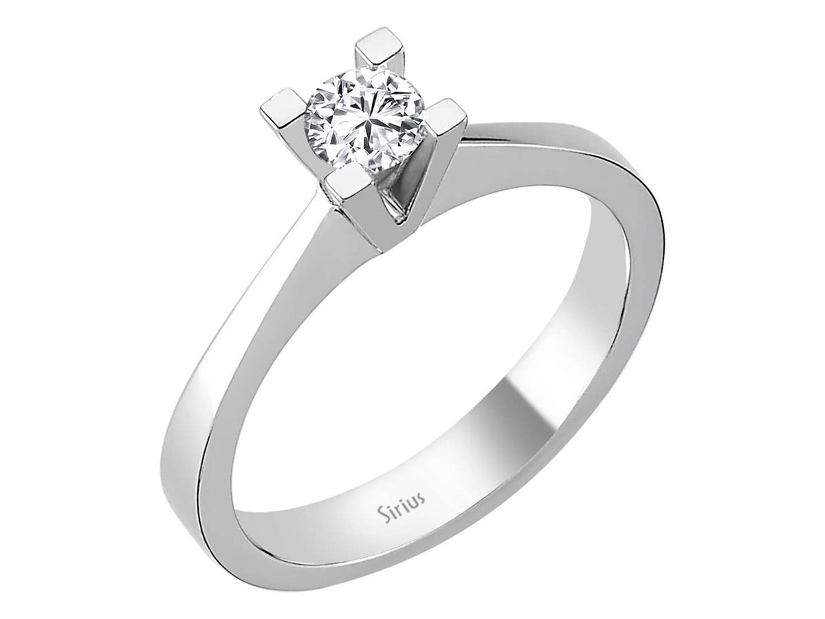 0,29 Carat Diamant Solitär Ring - handgefertigter Diamantschmuck aus Feingold | Sirius Diamant