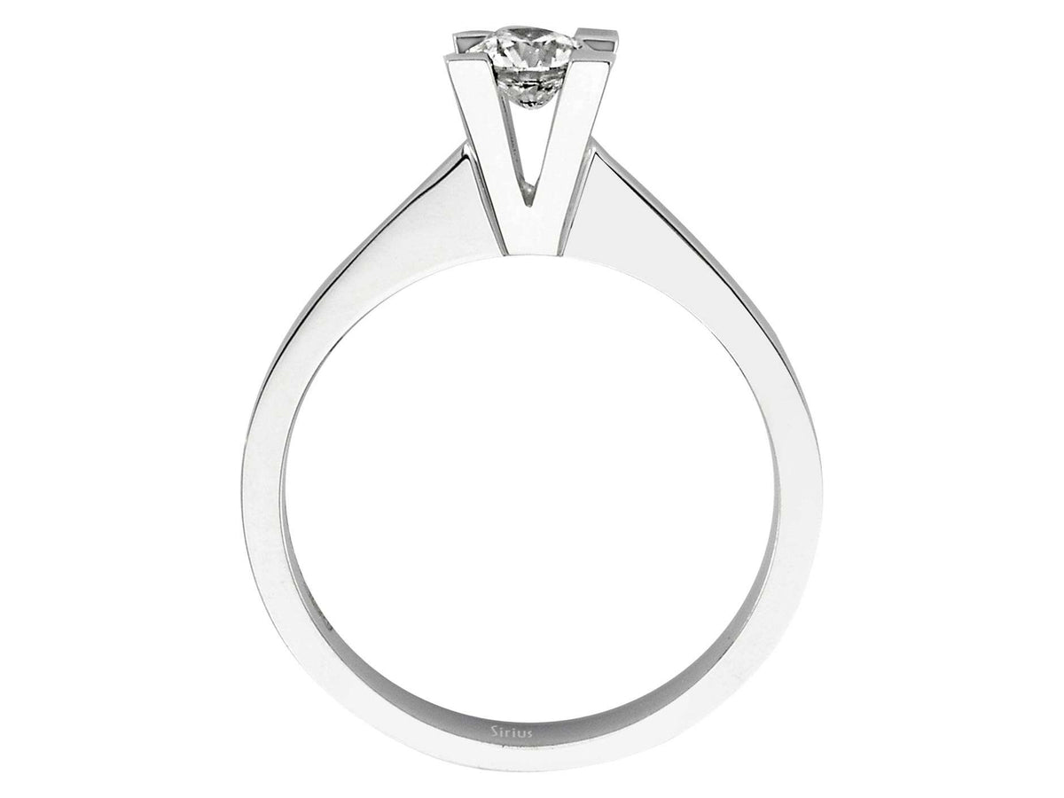 D Farbe 0,36 Carat Diamant Solitar Ring – handgefertigter Diamantschmuck aus Feingold | Sirius Diamant