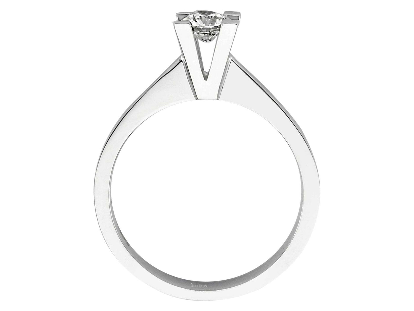 D Color 0.36 Carat Diamond Solitar Ring