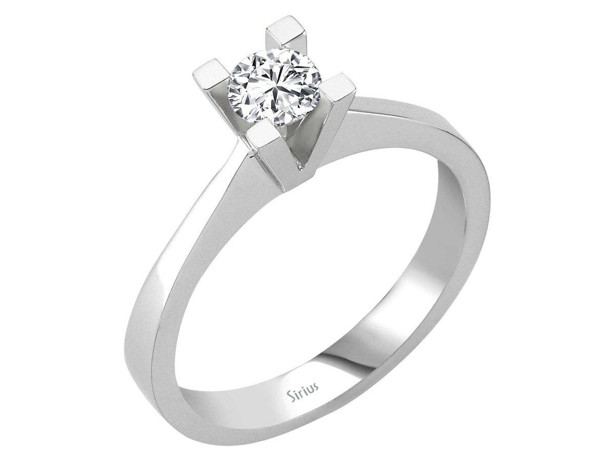 D Farbe 0,36 Carat Diamant Solitar Ring – handgefertigter Diamantschmuck aus Feingold | Sirius Diamant