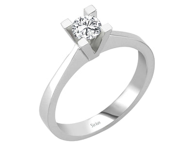 D Color 0.36 Carat Diamond Solitar Ring