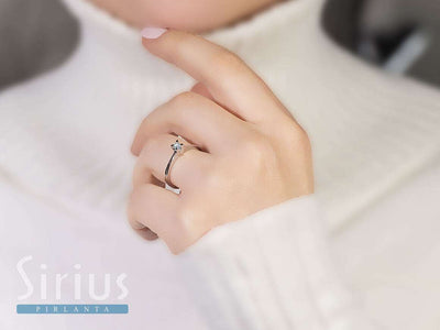 E Color 0.10 Carat Diamond Solitaire Ring