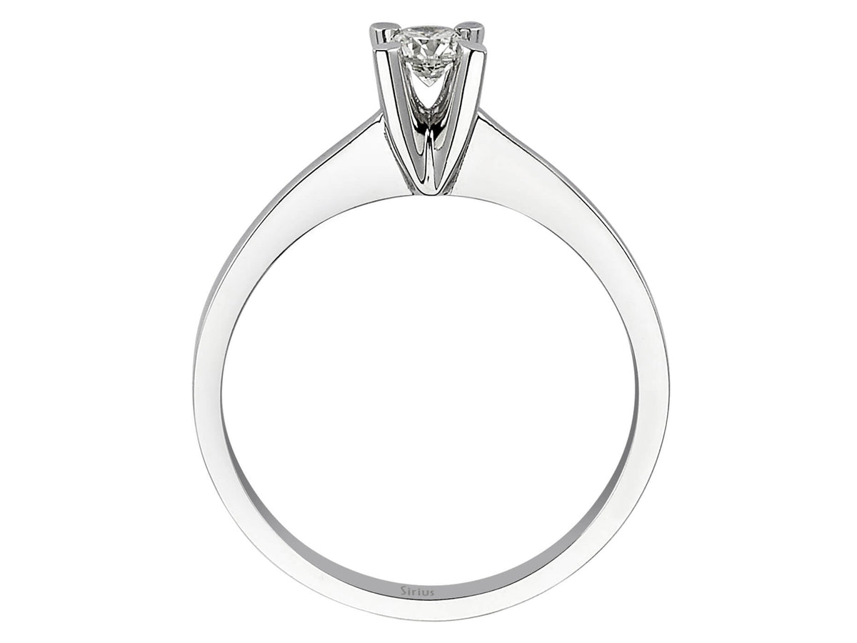 0,20 Carat Diamant Solitär Ring - handgefertigter Diamantschmuck aus Feingold | Sirius Diamant