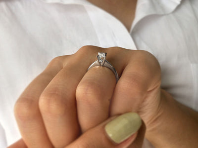 0.20 carat diamond solitaire ring