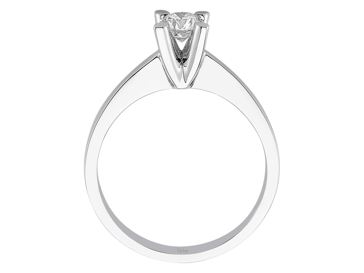 0,38 Carat Diamant Solitär Ring - handgefertigter Diamantschmuck aus Feingold | Sirius Diamant