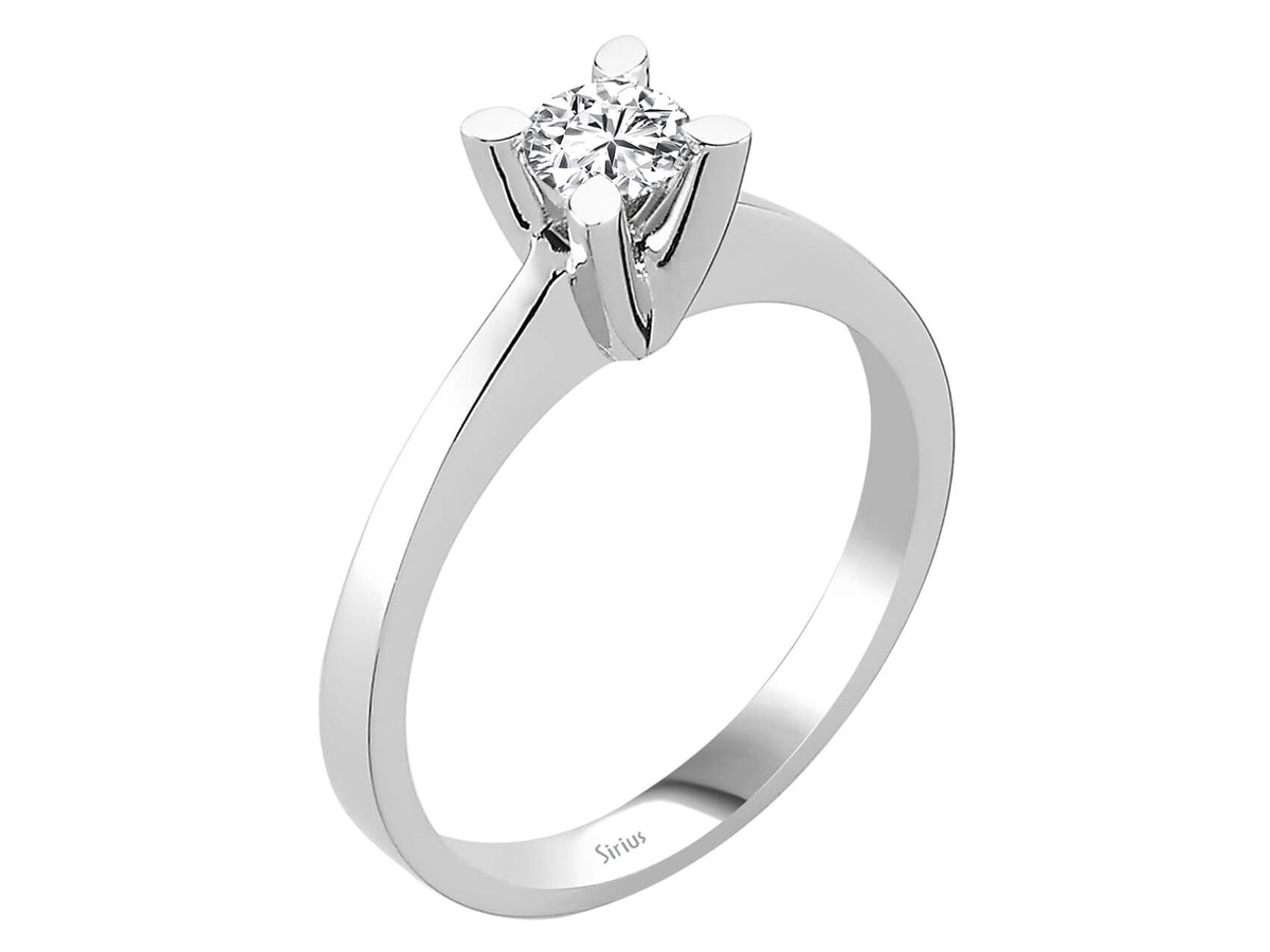 0,38 Carat Diamant Solitär Ring - handgefertigter Diamantschmuck aus Feingold | Sirius Diamant