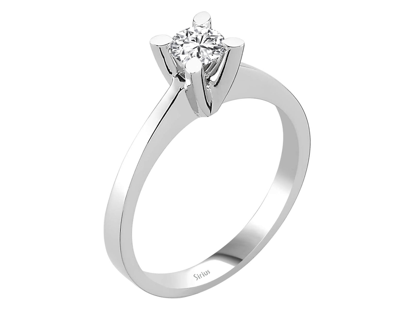 0.38 carat diamond solitaire ring