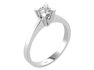 0.38 carat diamond solitaire ring