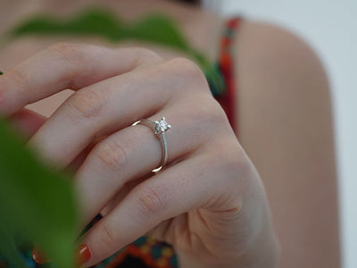 G Color 0.24 Carat Diamond Solitaire Ring