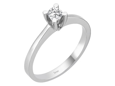 G Color 0.24 Carat Diamond Solitaire Ring