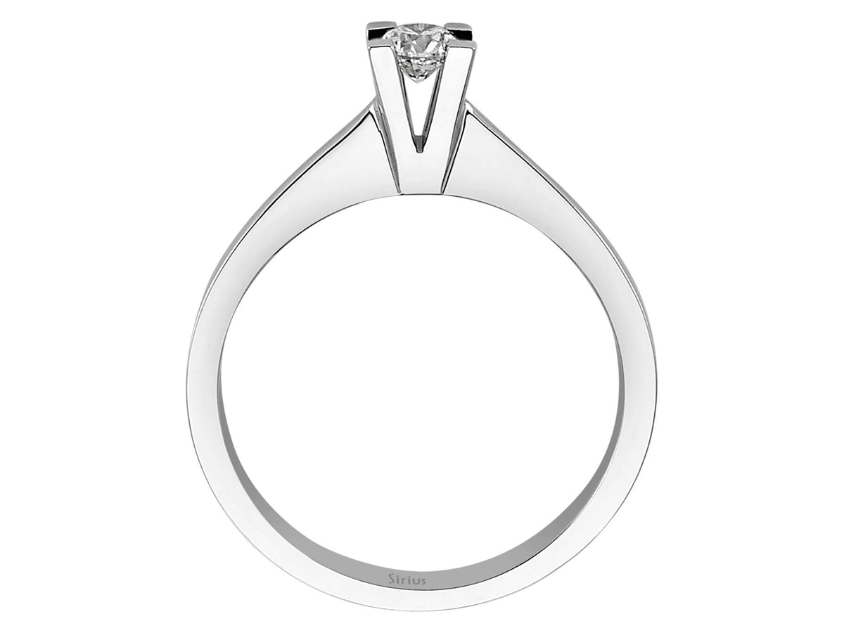 0,21 Carat Diamant Solitär Ring - handgefertigter Diamantschmuck aus Feingold | Sirius Diamant