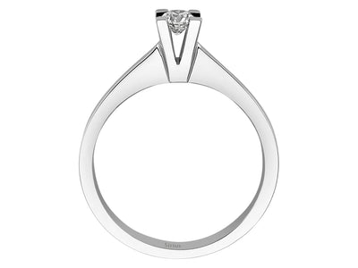 0.21 carat diamond solitaire ring