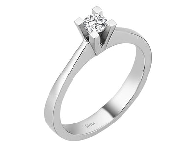 0.21 carat diamond solitaire ring