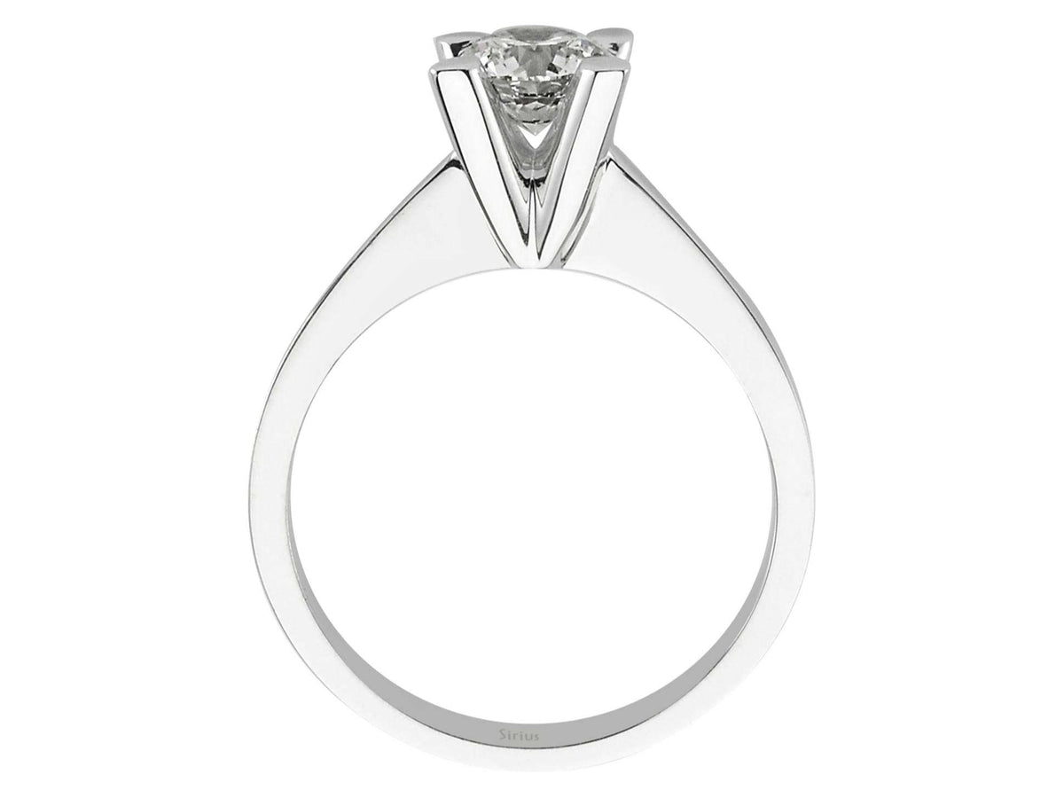 G Farbe 0,78 Karat Diamant Solitär Ring - handgefertigter Diamantschmuck aus Feingold | Sirius Diamant