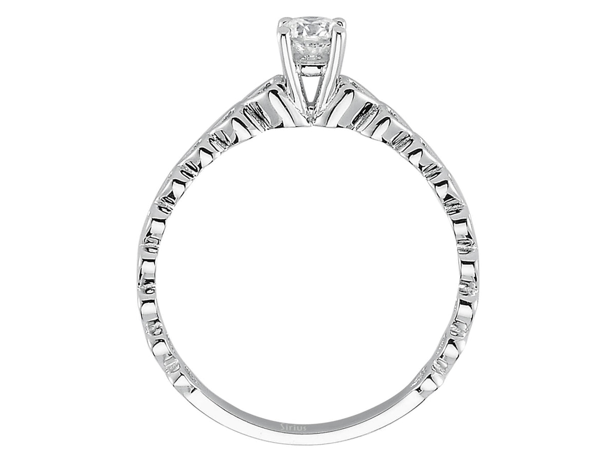 H Farbe 0,25 Carat Diamant Solitär Ring – handgefertigter Diamantschmuck aus Feingold | Sirius Diamant