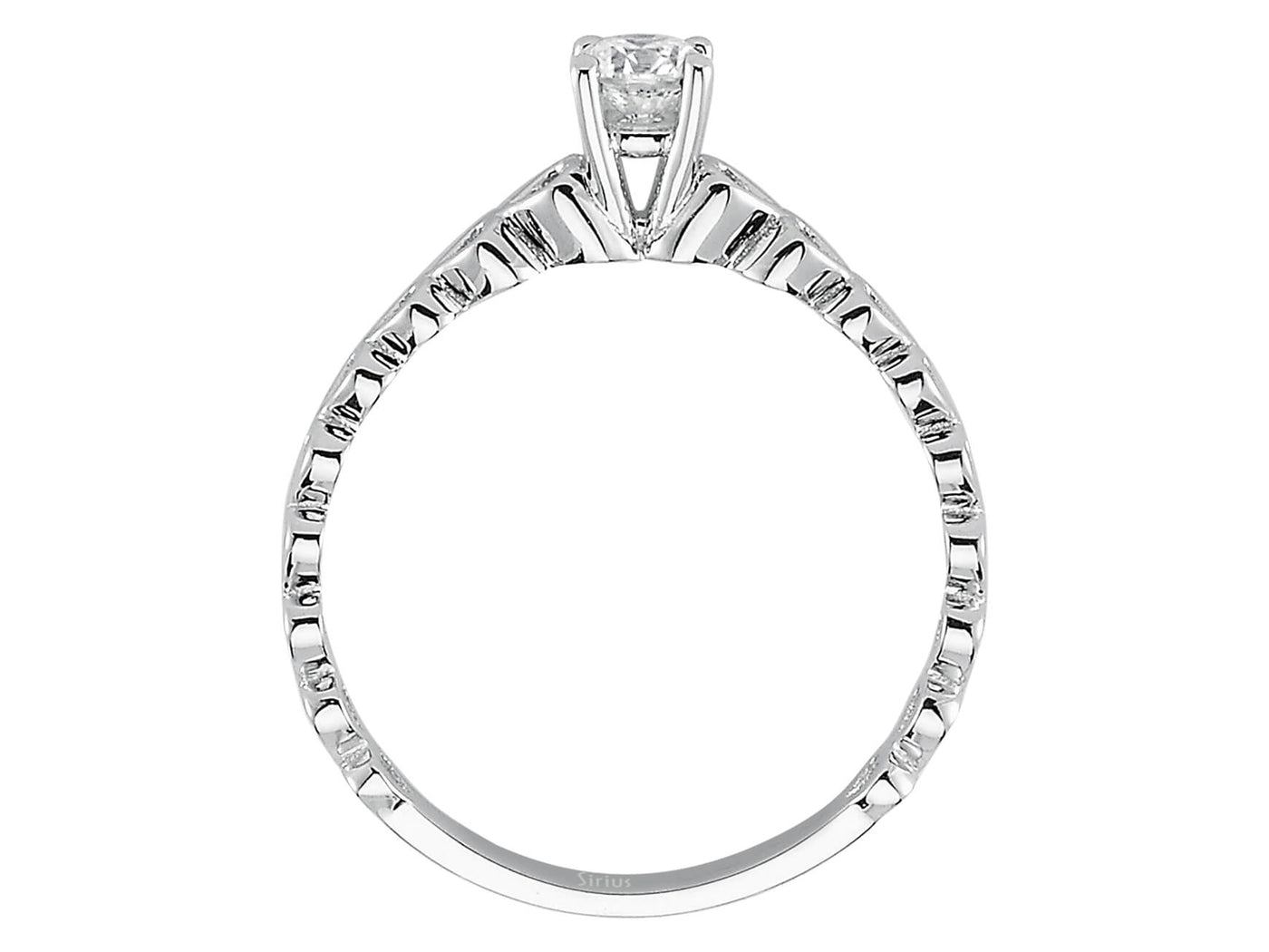 H Color 0.25 Carat Diamond Solitaire Ring