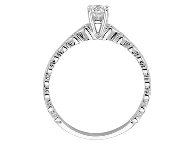 H Color 0.25 Carat Diamond Solitaire Ring