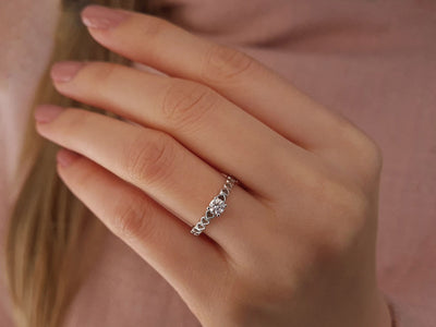 H Color 0.25 Carat Diamond Solitaire Ring