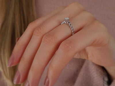 H Color 0.25 Carat Diamond Solitaire Ring