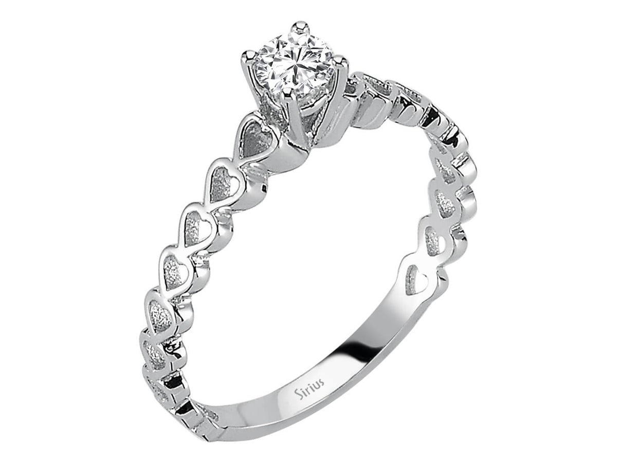 H Farbe 0,25 Carat Diamant Solitär Ring – handgefertigter Diamantschmuck aus Feingold | Sirius Diamant
