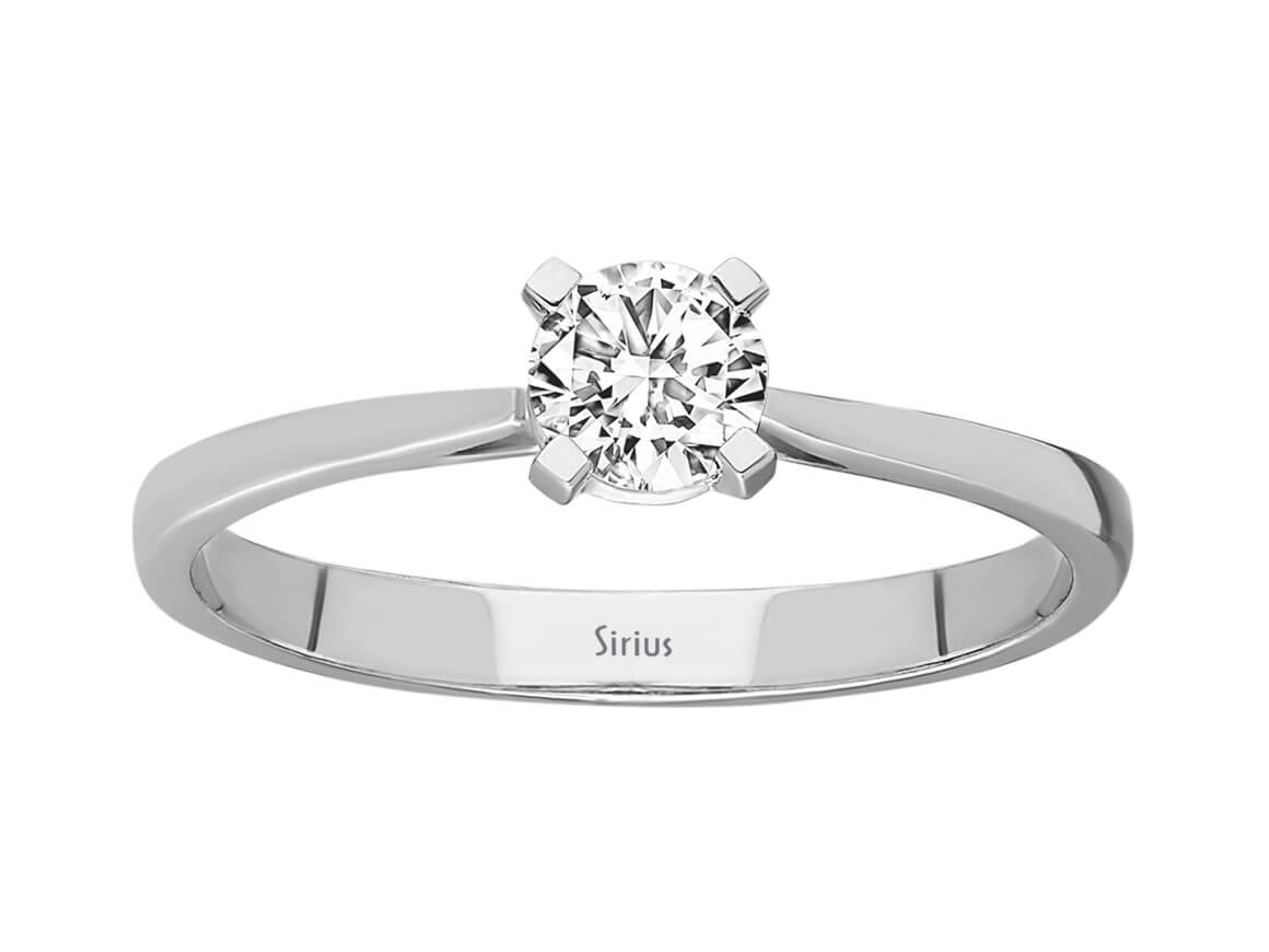 G-Farbe 0,33 Karat Diamant-Solitärring - handgefertigter Diamantschmuck aus Feingold | Sirius Diamant