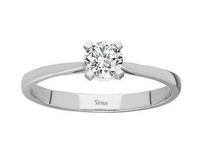 G color 0.33 carat diamond solitaire ring