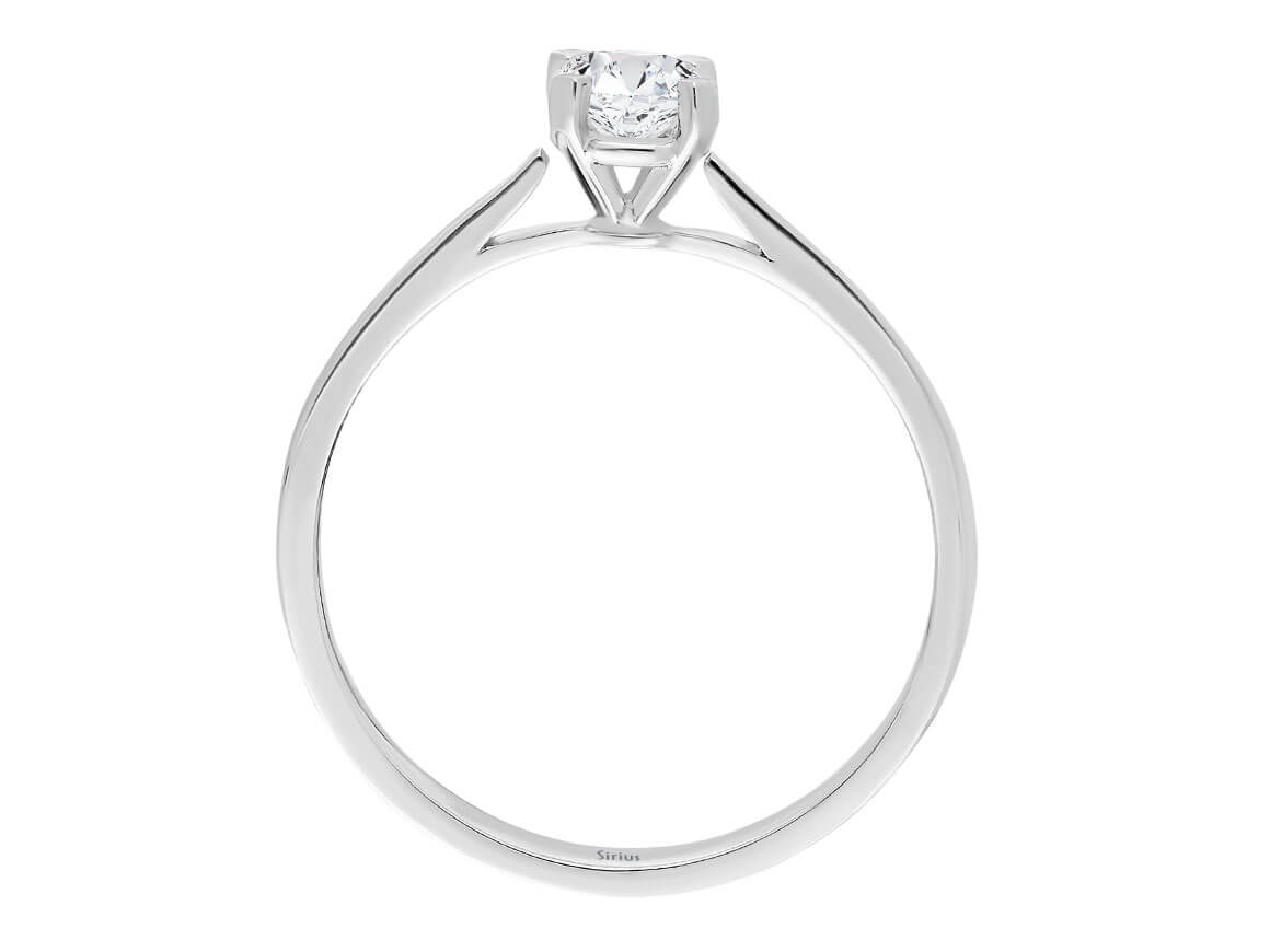 G-Farbe 0,33 Karat Diamant-Solitärring - handgefertigter Diamantschmuck aus Feingold | Sirius Diamant