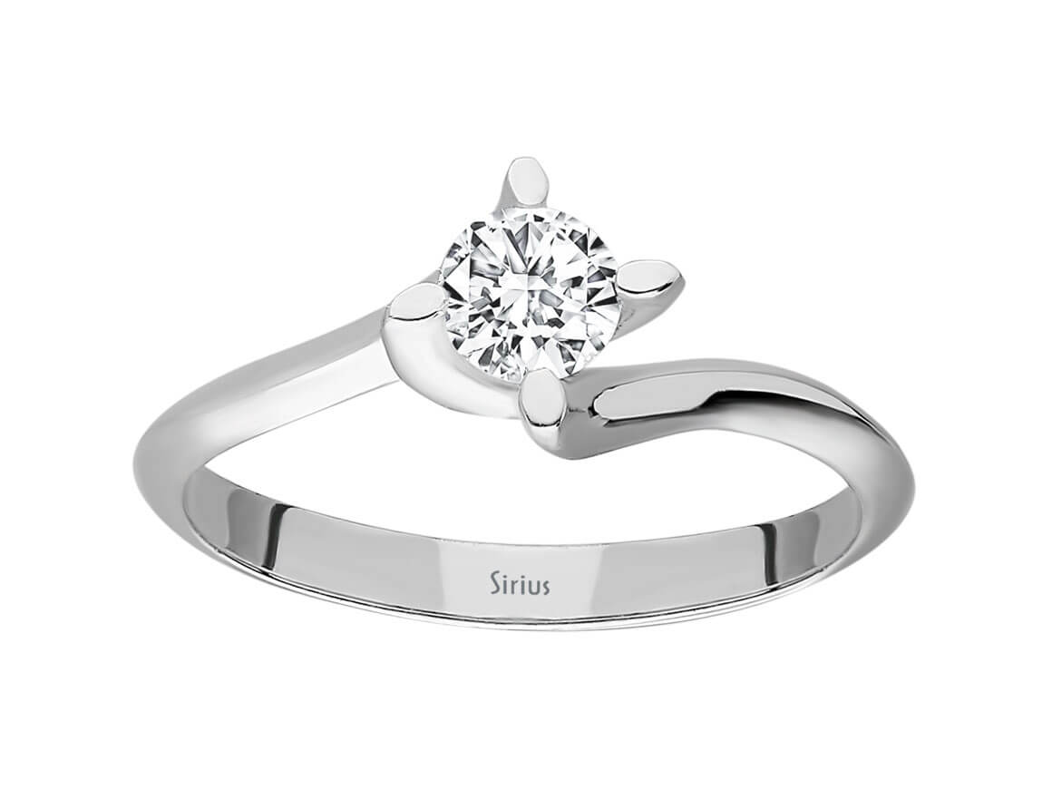 G-Farbe 0,33 Karat Diamant-Solitärring - handgefertigter Diamantschmuck aus Feingold | Sirius Diamant