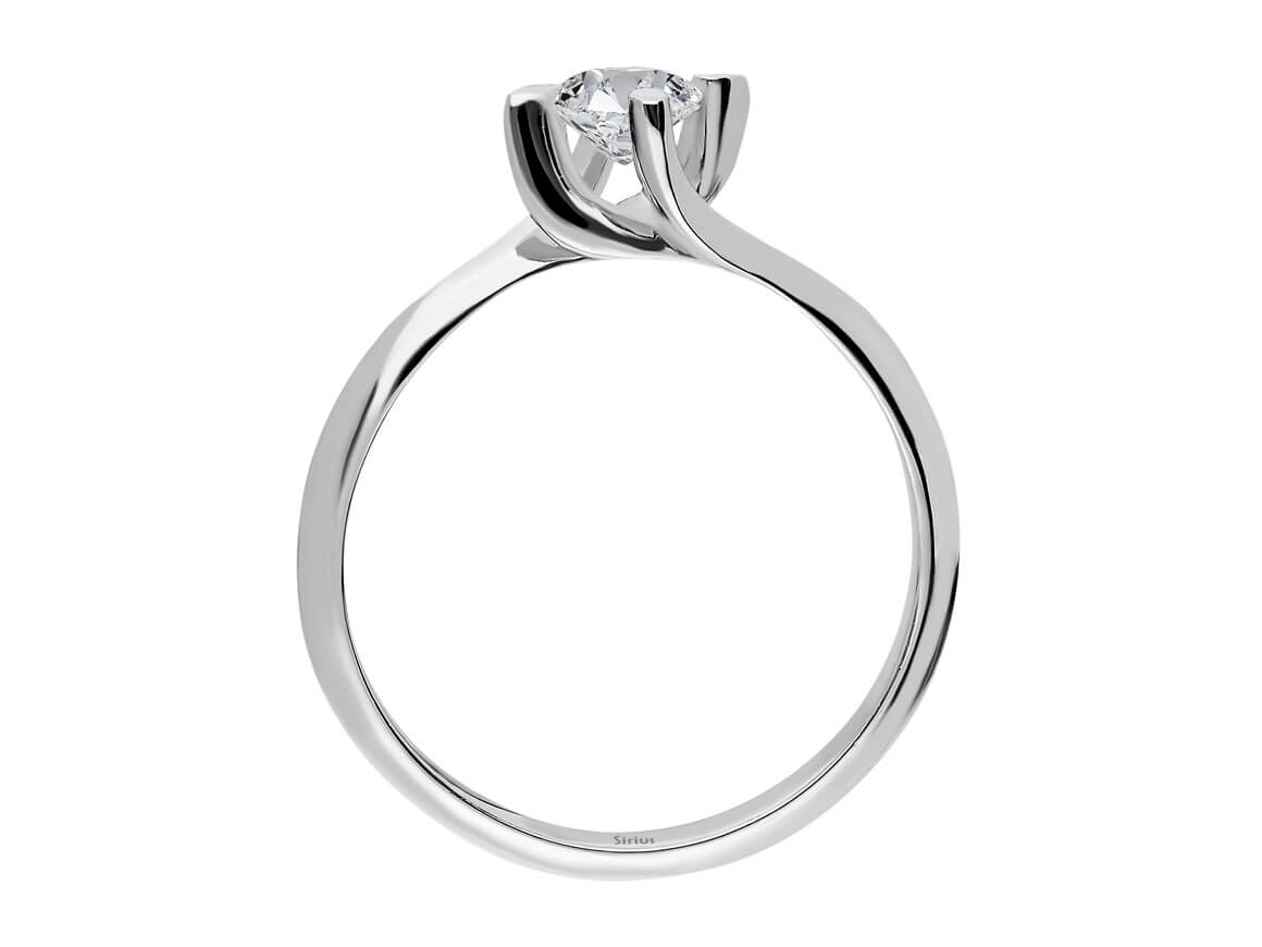 G-Farbe 0,33 Karat Diamant-Solitärring - handgefertigter Diamantschmuck aus Feingold | Sirius Diamant