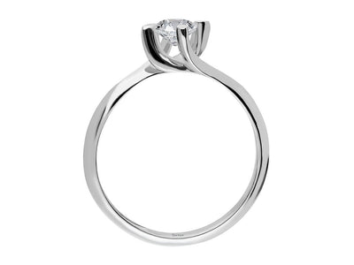 G color 0.33 carat diamond solitaire ring