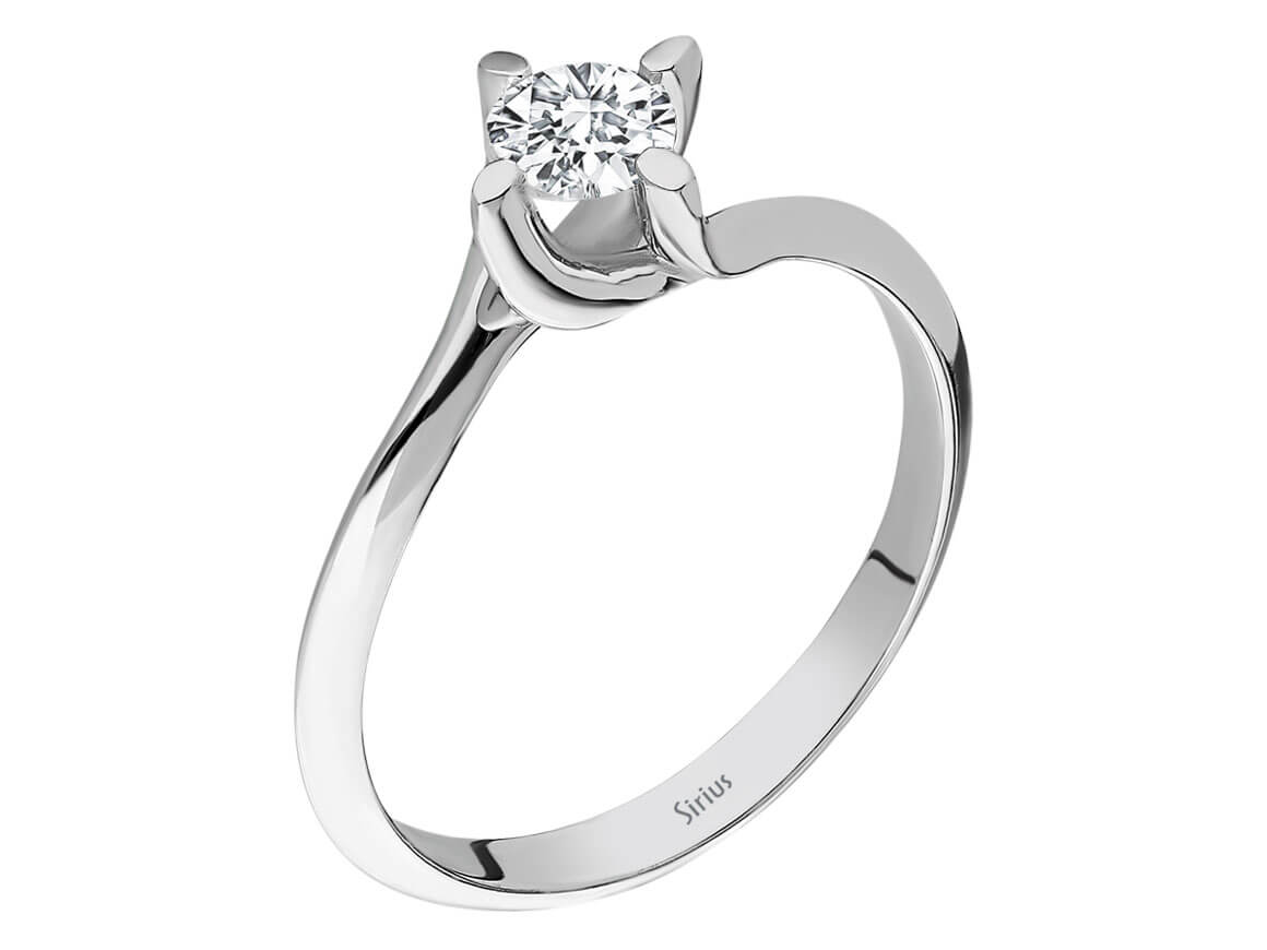 G color 0.33 carat diamond solitaire ring