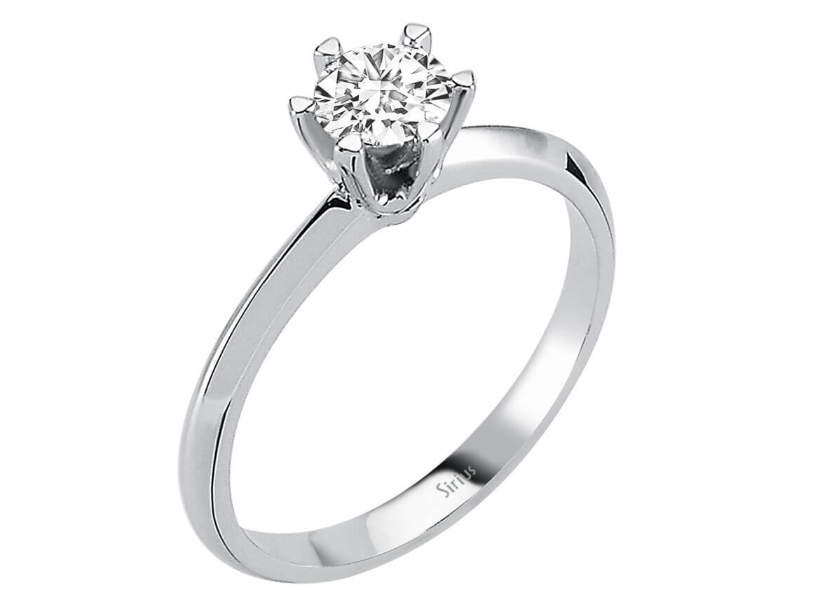 E Color 0.51 Carat Diamond Solitaire Ring