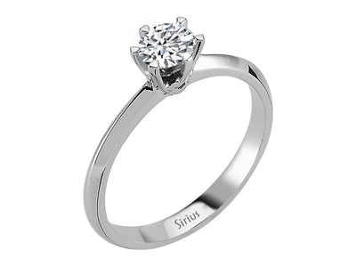 F Color 0.40 Carat Diamond Solitaire Ring