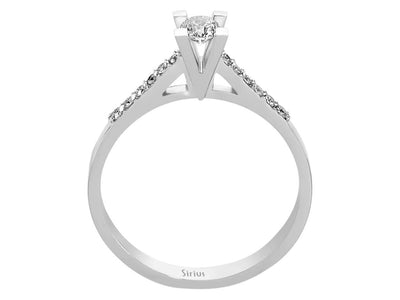 0.33 total carat diamond solitaire ring