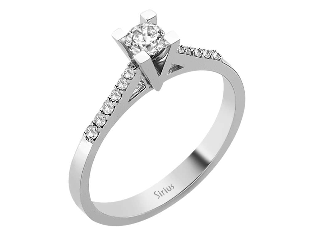 0,33 Gesamtkarat Diamant Solitär Ring - handgefertigter Diamantschmuck aus Feingold | Sirius Diamant