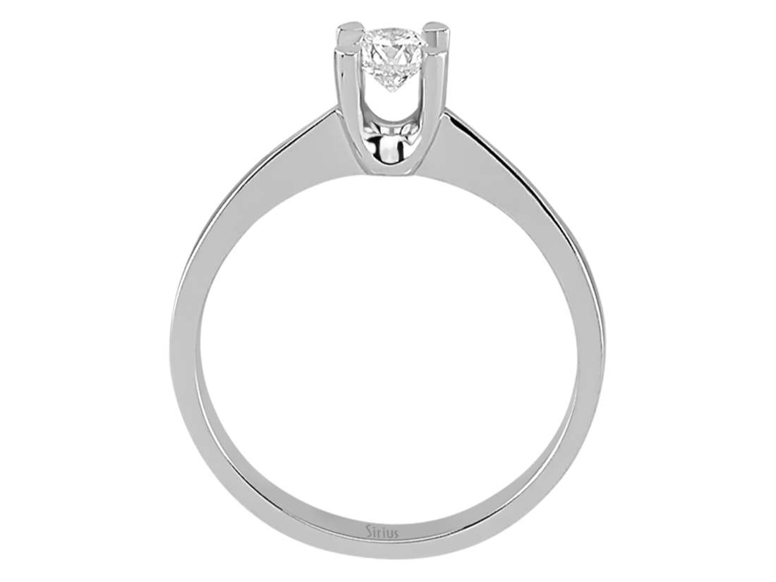 0,29 Karat Diamant Solitär Ring - handgefertigter Diamantschmuck aus Feingold | Sirius Diamant