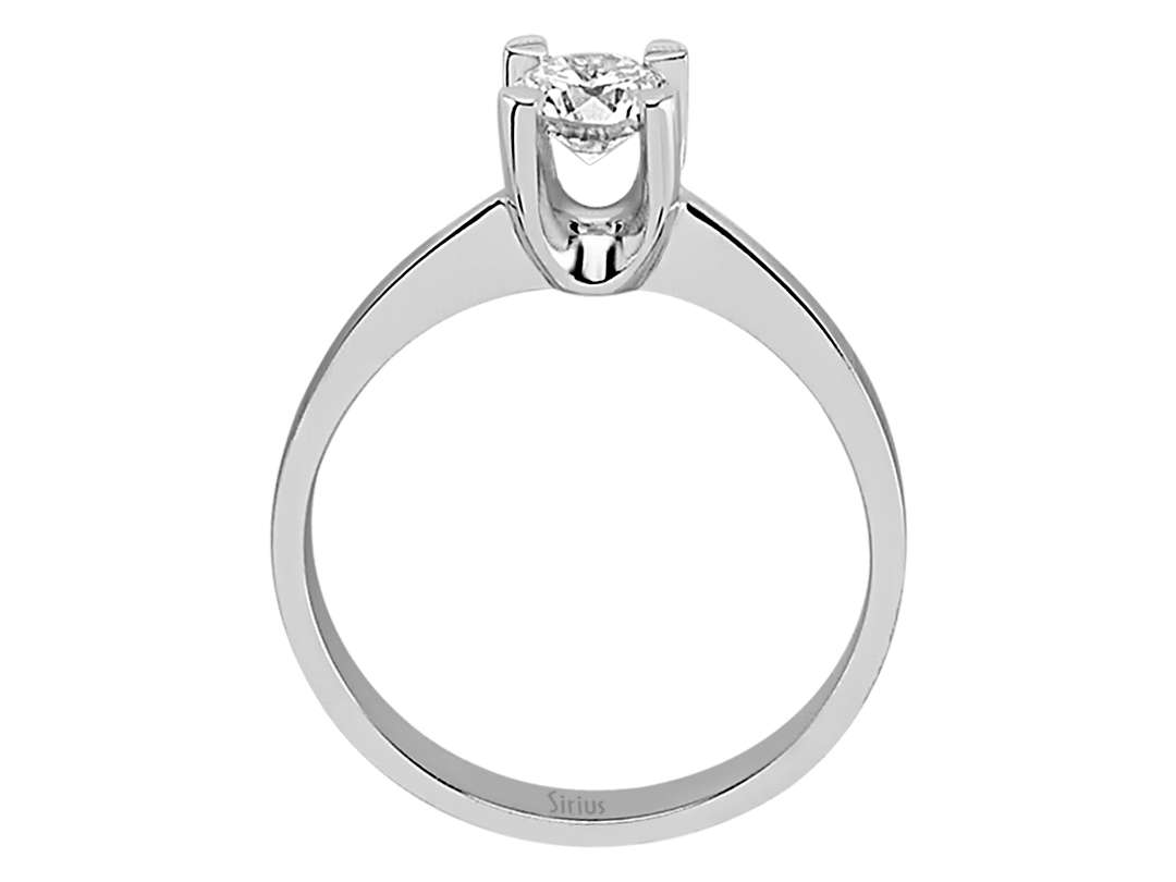 0,44 Carat Diamant Solitär Ring - handgefertigter Diamantschmuck aus Feingold | Sirius Diamant