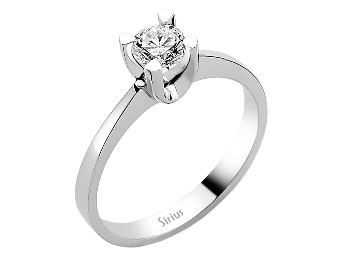 0,44 Carat Diamant Solitär Ring - handgefertigter Diamantschmuck aus Feingold | Sirius Diamant